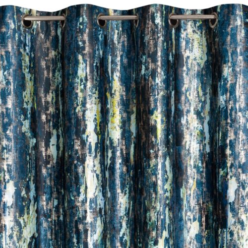 Samtvorhang mit Metallic Druck ZKNJ-01