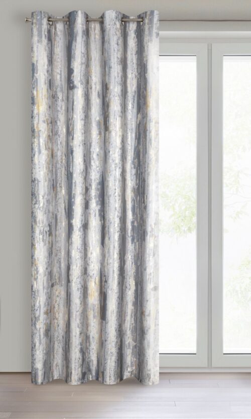 Samtvorhang mit Metallic-Druck ZKNJ-02