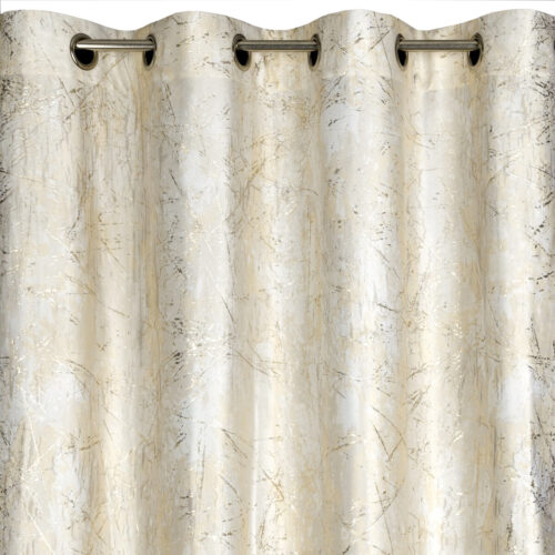 Samtvorhang mit Metallic-Druck ZKNK-01