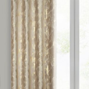 Samtvorhang mit Metallic Druck ZKNL-01