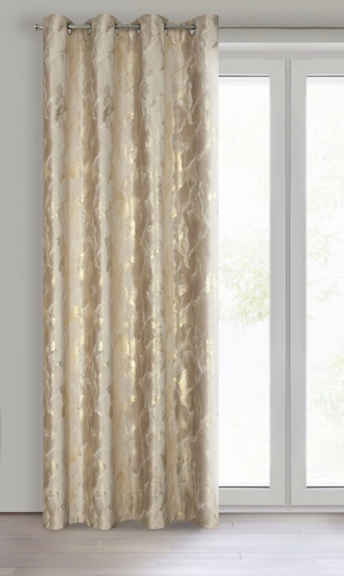 Samtvorhang mit Metallic Druck ZKNL-01