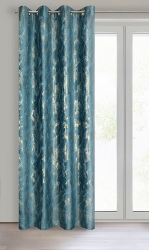 Samtvorhang mit Metallic-Druck ZKNL-02