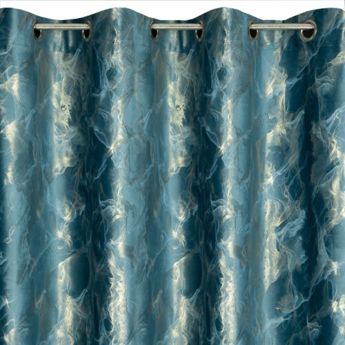 Samtvorhang mit Metallic-Druck ZKNL-02