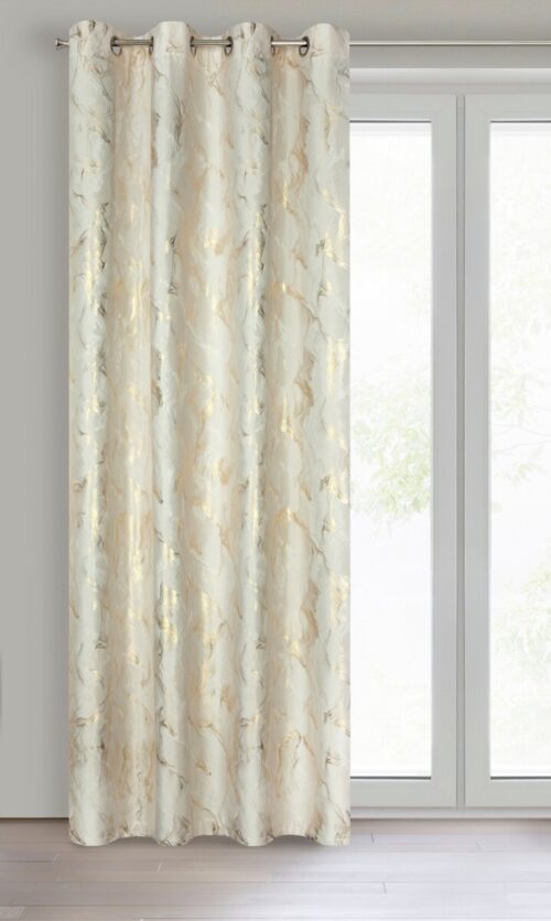 Samtvorhang mit Metallic-Druck ZKNL-03