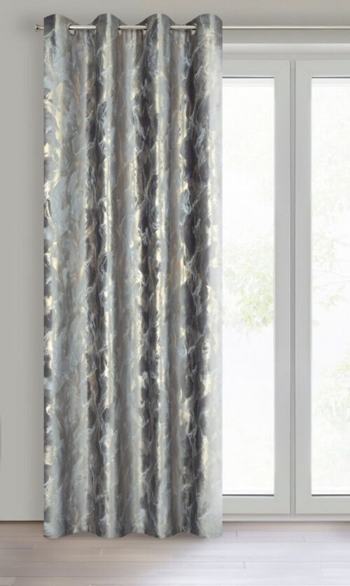 Samtvorhang mit Metallic-Druck ZKNL-04