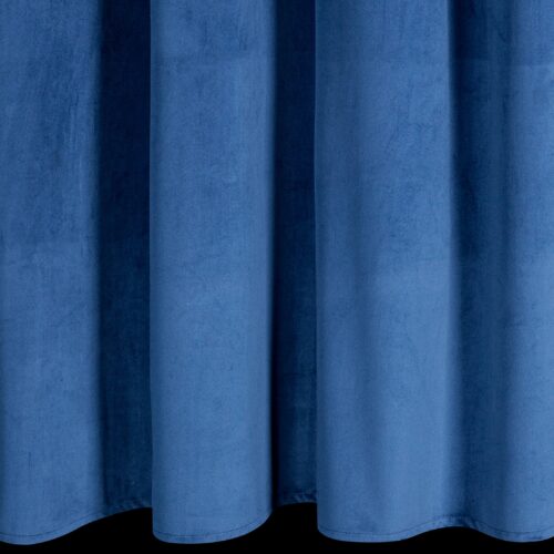 Marineblauer Blättervorhang mit Glanzfaden ZKNR-02