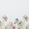 Vorhang mit buntem Blätter- und Blumenmuster ZKFK-01