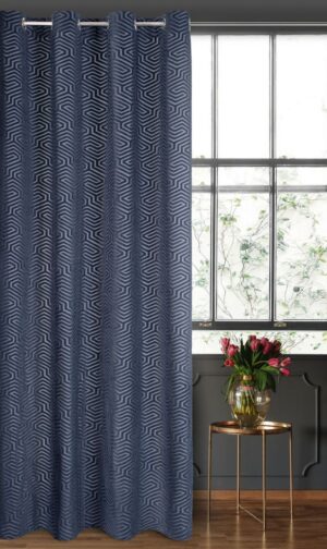 Samt-Jacquard-Vorhang ZKIA-01