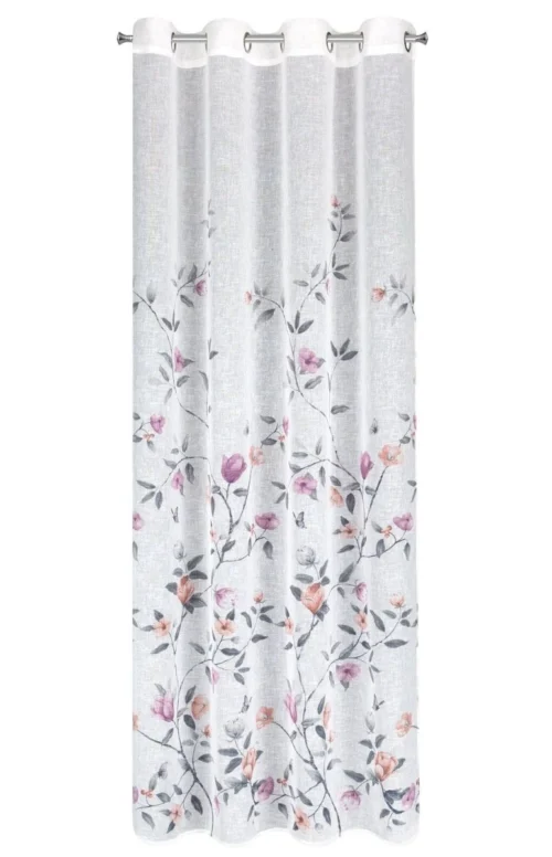 Vorhang mit Blumenmuster ZKKF-01