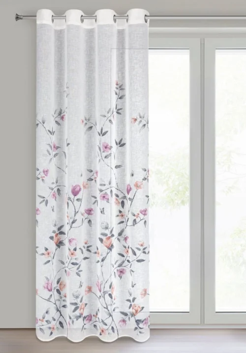 Vorhang mit Blumenmuster ZKKF-01