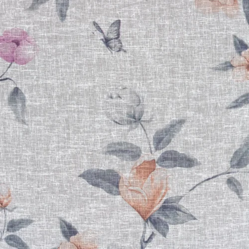 Vorhang mit Blumenmuster ZKKF-01
