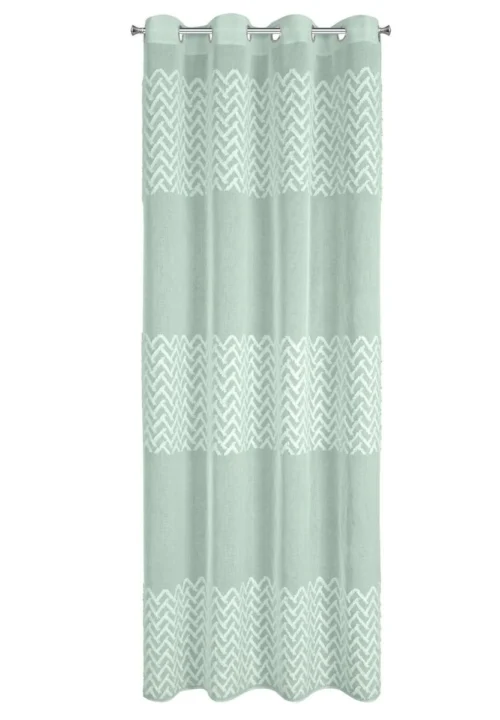 Vorhang mit geometrischer Applikation ZKKG-03