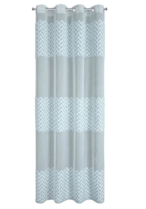 Vorhang mit geometrischer Applikation ZKKG-04