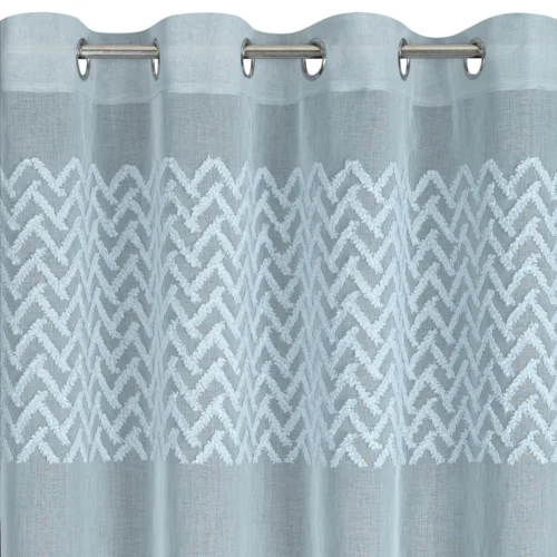 Vorhang mit geometrischer Applikation ZKKG-04