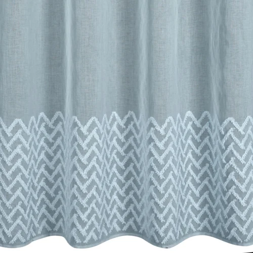 Vorhang mit geometrischer Applikation ZKKG-04
