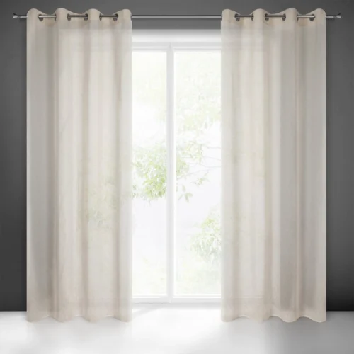 Beige Gardine mit Regenbogenstruktur ZKKM-02