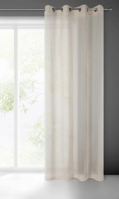 Beige Gardine mit Regenbogenstruktur ZKKM-02