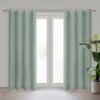 Mintfarbener Vorhang mit Regenstruktur ZKKM-06