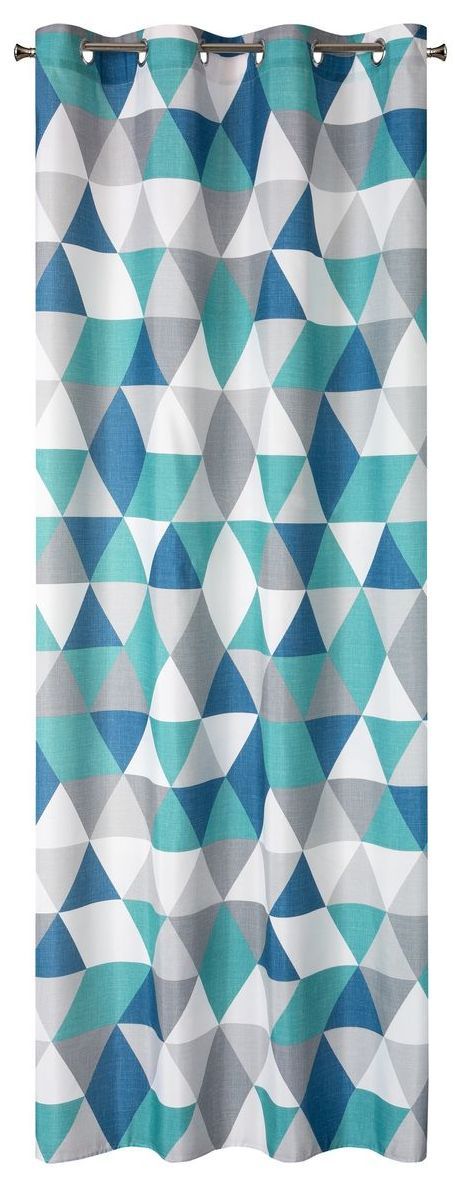Vorhang mit geometrischem Muster ZKPB-04