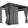 Wasserdichter Gartenvorhang mit Aufhängern für Pavillons und Terrassen ZMOS-02