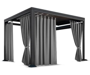 Wasserdichter Gartenvorhang mit Aufhängern für Pavillons und Terrassen ZMOS-02
