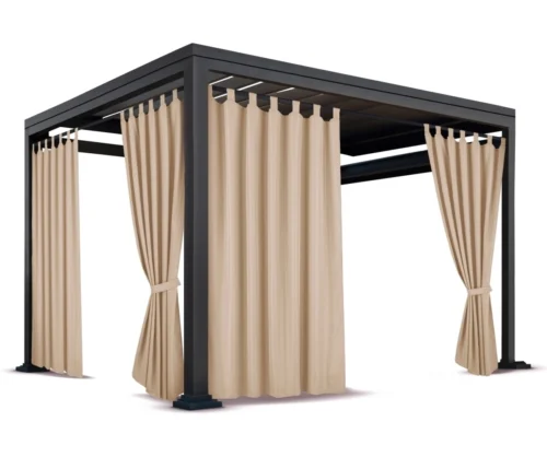 Gartenvorhang wasserdichter mit aufhängern für terrassen pavillons ZMOS-07