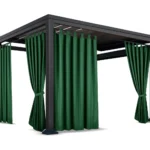 Wasserdichter Gartenvorhang mit Aufhängern für Pavillons und Terrassen ZMOS-08