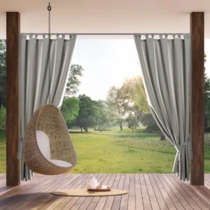 Wasserdichter Gartenvorhang mit Klettverschluss für Pavillons und Terrassen ZOGW-01